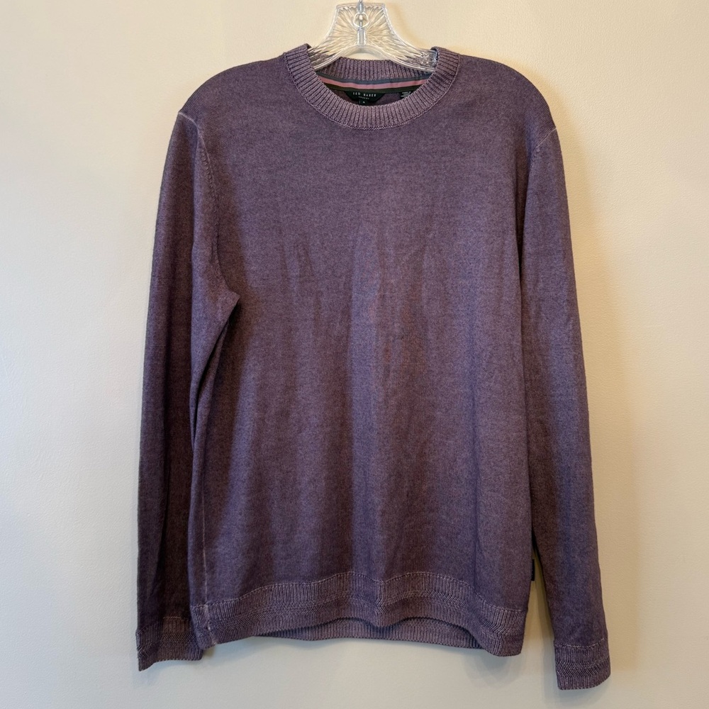 Ted Baker Lavender 100% Wool Sweater Size 4